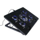 Angled 5 Fan USB Powered Notebook Cooling Pad - Deep Surplus