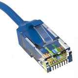 14ft Blue Slim Cat6 Ethernet Patch Cable