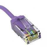 6 Inch Purple Slim Cat6 Ethernet Patch Cable