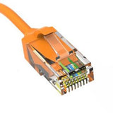 8ft Orange Slim Cat6 Ethernet Patch Cable