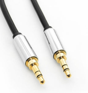 Pro Version Male to Male Stereo 3.5MM (1/8") Speaker/Headset/AUX (Auxiliary) Audio Cable - Deep Surplus