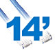 14ft Cat 5E Ethernet Patch Cable - Deep Surplus