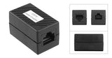 Unshielded Inline Ethernet Coupler, Female RJ45 to Female RJ45 (connects two patch cables) - Deep Surplus