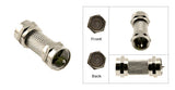 Male to Male F-Type Coaxial Coupler - Deep Surplus