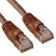 2 foot Cat 6 brown patch cables