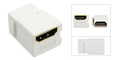 HDMI Keystone Coupler, Snap-in for Wallplate - Deep Surplus