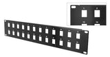 Unloaded 19" Patch Panel - Insert Your Own Jacks - Deep Surplus