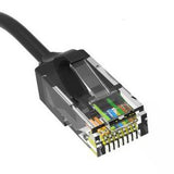 8ft Black Slim Cat6 Ethernet Patch Cable