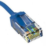 6ft Blue Slim Cat6 Ethernet Patch Cable
