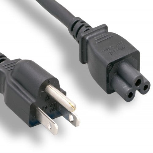 3 Prong 10 Amp Notebook/Laptop Power Cord 1-15P to C5 