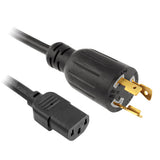 L6-20P to C13 14/3 Gauge 15A/250V Power Cord 