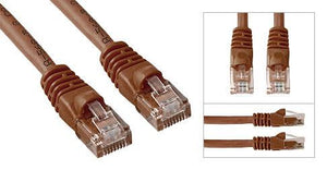 2 foot Cat 6 brown patch cables