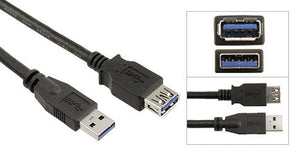 USB Extension Type A Male to Female Cable - USB 3.0 - Bridge Wholesale