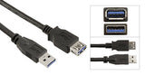 USB Extension Type A Male to Female Cable - USB 3.0 (3.2 Gen 1) 5 Gbps - Bridge Wholesale