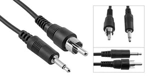 Mono Male 3.5MM (1/8") to Male RCA Speaker/Headset/AUX (Auxiliary) Audio Cable - Deep Surplus