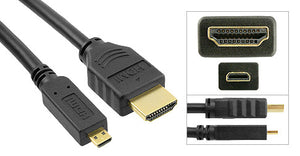 Micro HDMI to HDMI Cable (Type A to D) - Deep Surplus
