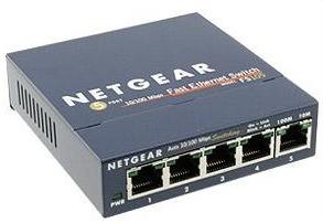 Netgear ProSafe FS105 5 Port 10/100 Ethernet Switch - Deep Surplus