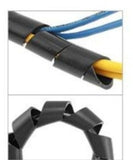 Polyethylene Spiral Cable Wrap, Black - Deep Surplus