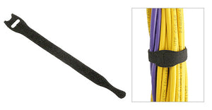 Velcro Cable Ties, 1/2" Body, Black - Deep Surplus